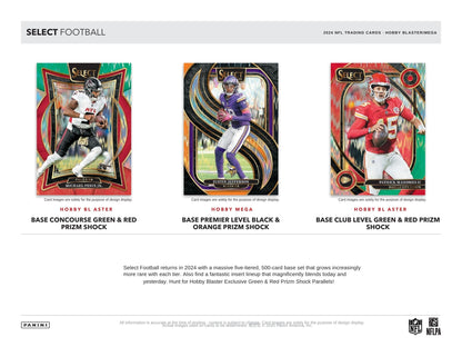 2024 Panini Select football Hobby Mega Box 