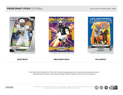 2025 Panini Prizm Draft Picks Collegiate Football Hobby Box