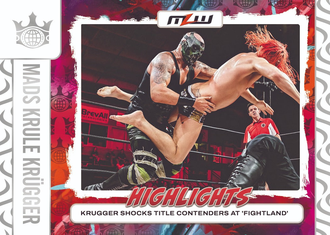 2026 Panini Major League Wrestling Ring Royalty Mads Krule Krugger Base MLW Highlights Card