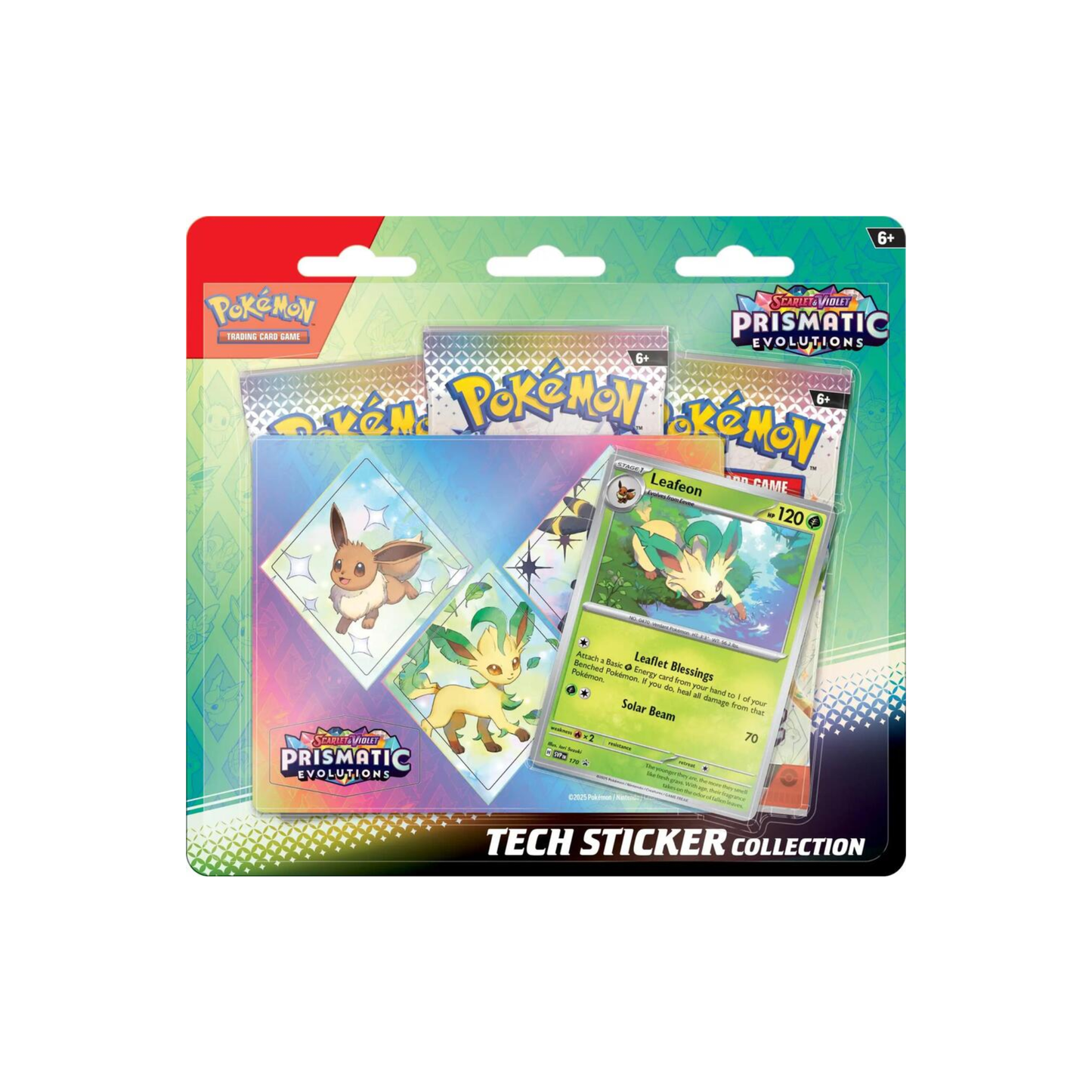 Pokémon Scarlet & Violet Prismatic Evolutions Tech Sticker Collection (Leafeon)