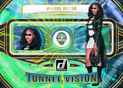 2026 Panini Donruss WNBA Basketball Angel reese Tunnel Vision Holo Black Laser Card
