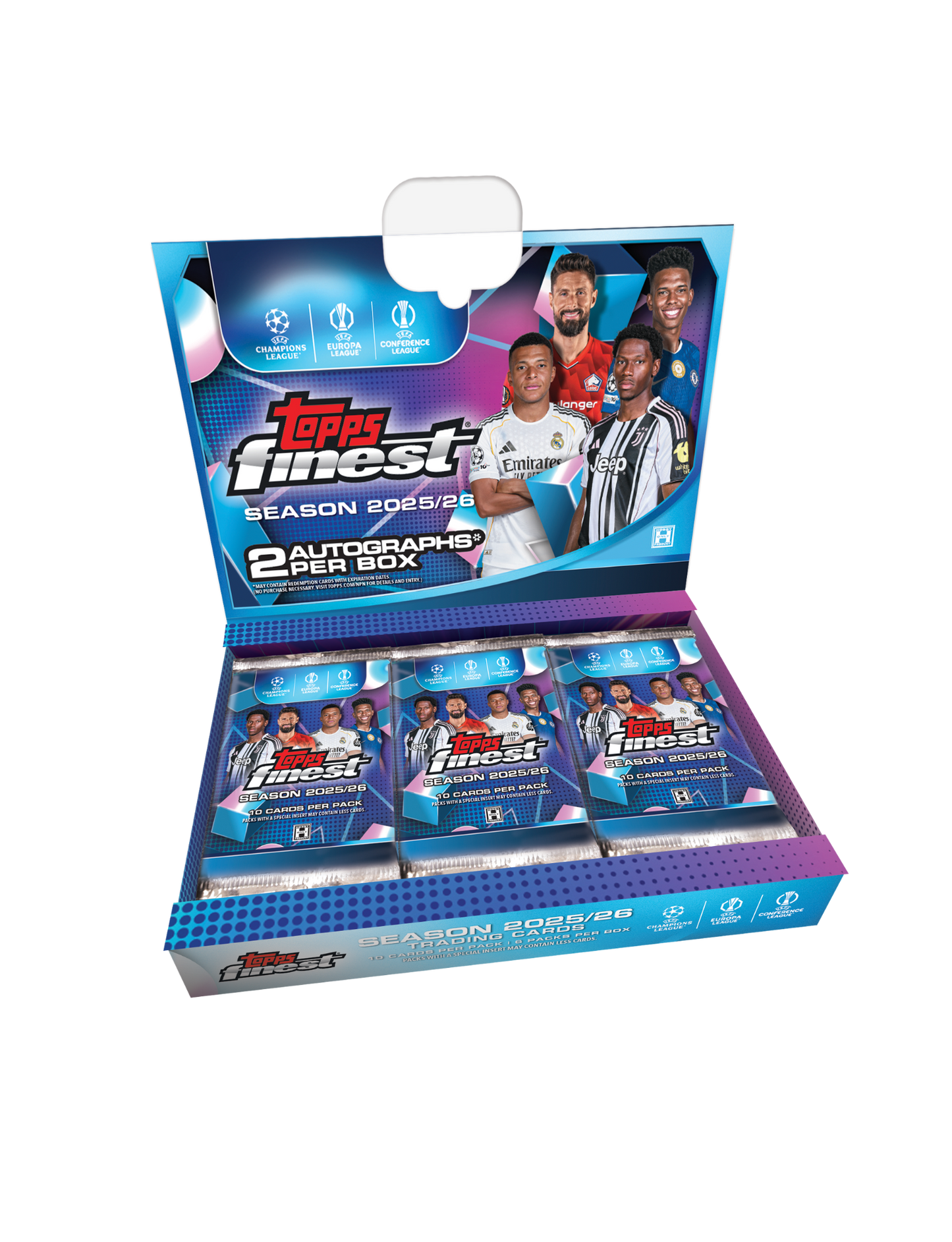 2025-26 Topps Finest UEFA Club Competitions Soccer Hobby Box