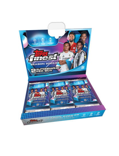 2025-26 Topps Finest UEFA Club Competitions Soccer Hobby Box