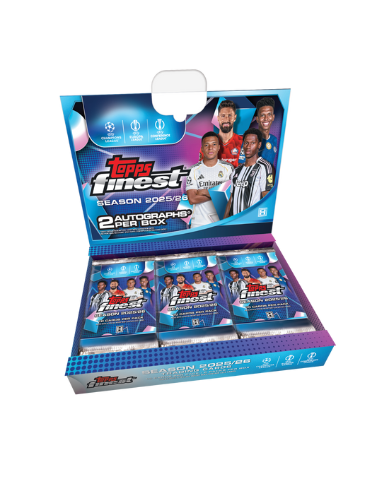 2025-26 Topps Finest UEFA Club Competitions Soccer Hobby Box