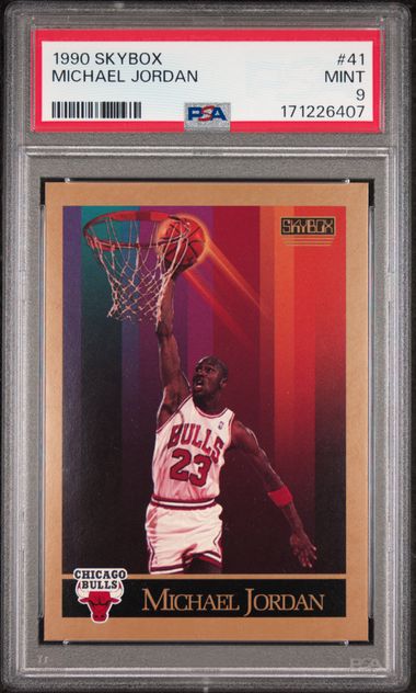 1990 Skybox #41 Michael Jordan PSA 9 - Front