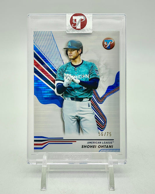 2024 Topps Pristine Blue Pristine Refractor /75: #293 Shohei Ohtani