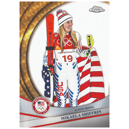 2026 Topps Chrome US Olympic & Paralympic Hopefuls Mikaela Shiffrin