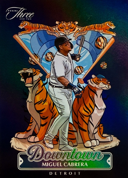 2025 Panini Three & Two Baseball Downtown Miguel Cabrera