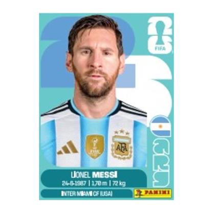 Panini FIFA World Cup 2026 Official Sticker Collection Lionel Messi