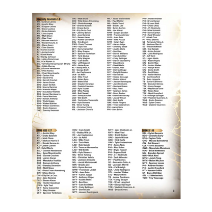 2026 Fanatics Under Wraps Autographed MLB Baseball Checklist
