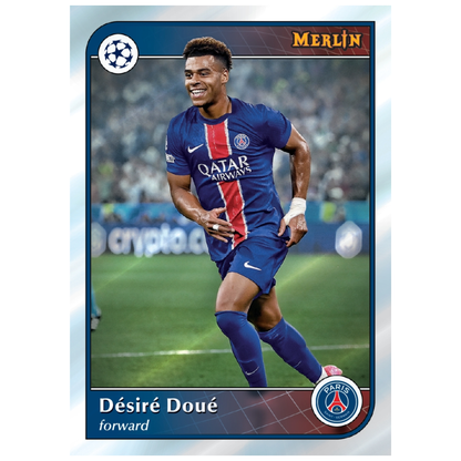 2024-25 Topps Merlin UEFA Club Competitions Soccer Desire Doue