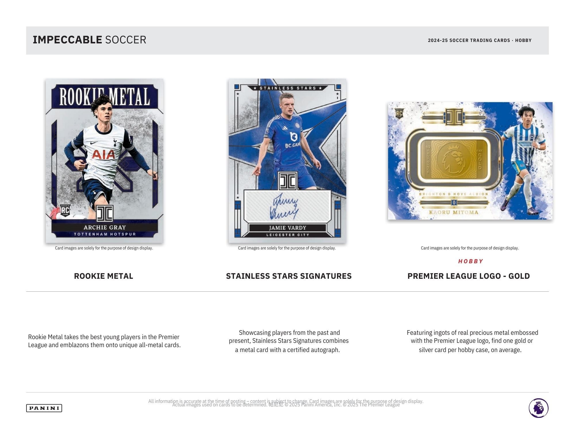 2024-25 Panini Impeccable Soccer Hobby Box – RL Sports Cards