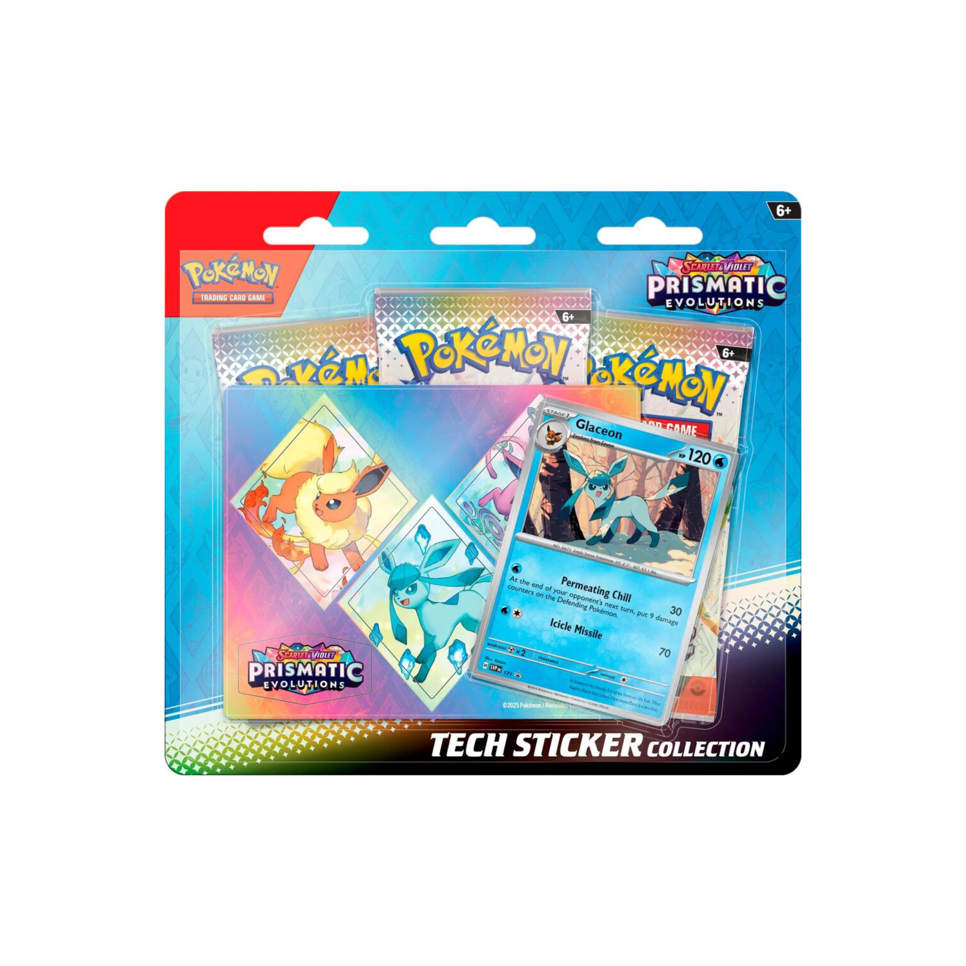 Pokémon Scarlet & Violet Prismatic Evolutions Tech Sticker Collection (Glaceon)