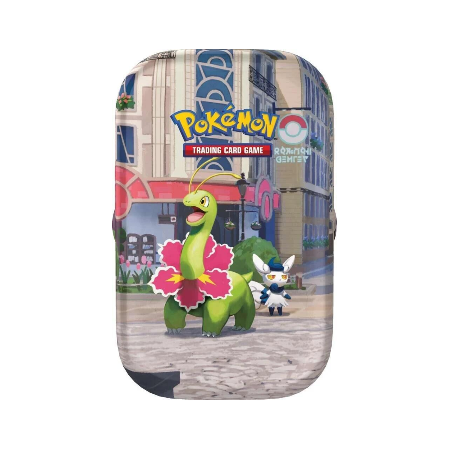 Pokémon Lumiose City Mini Tin - Meganium and Meowstic