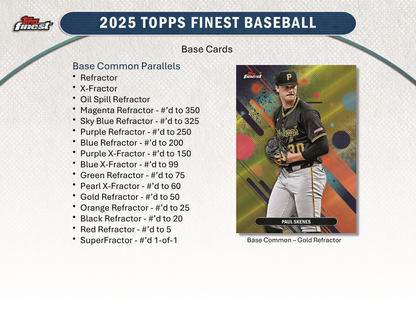2025 Topps Finest Baseball Hobby Box