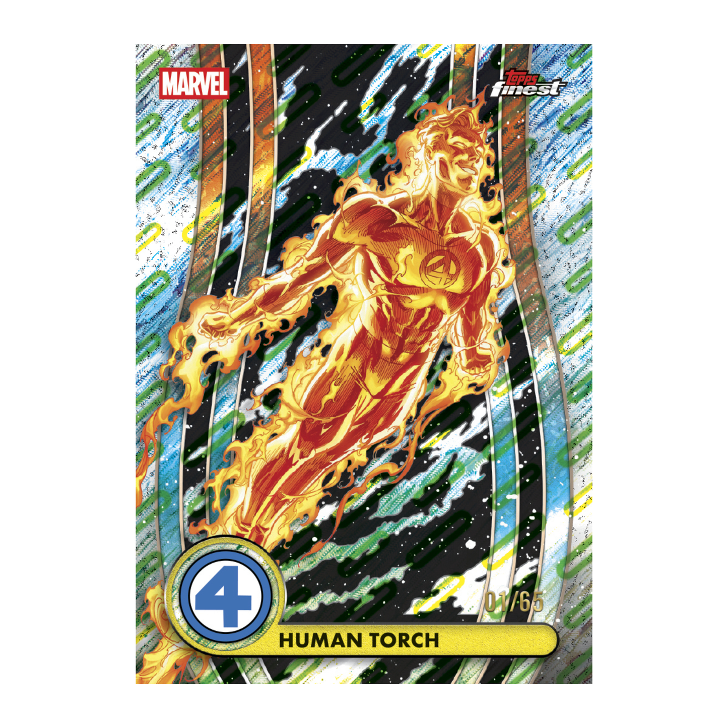 2026 Topps Finest Fantastic Four Human Torch