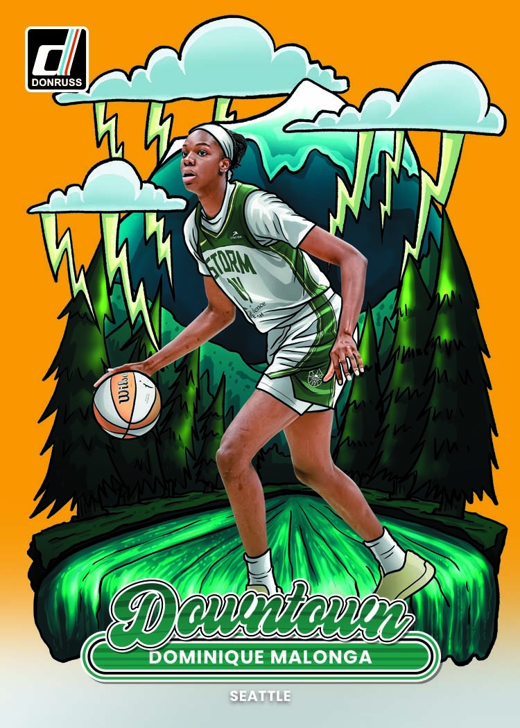 2026 Panini Donruss WNBA Basketball Dominique Malonga Downtown Gold Card