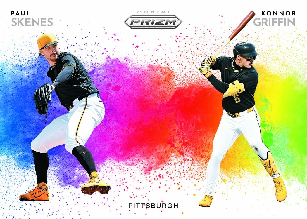 2026 Panini Prizm Baseball Paul Skenes & Konnor Griffin Dual Color Blast Card
