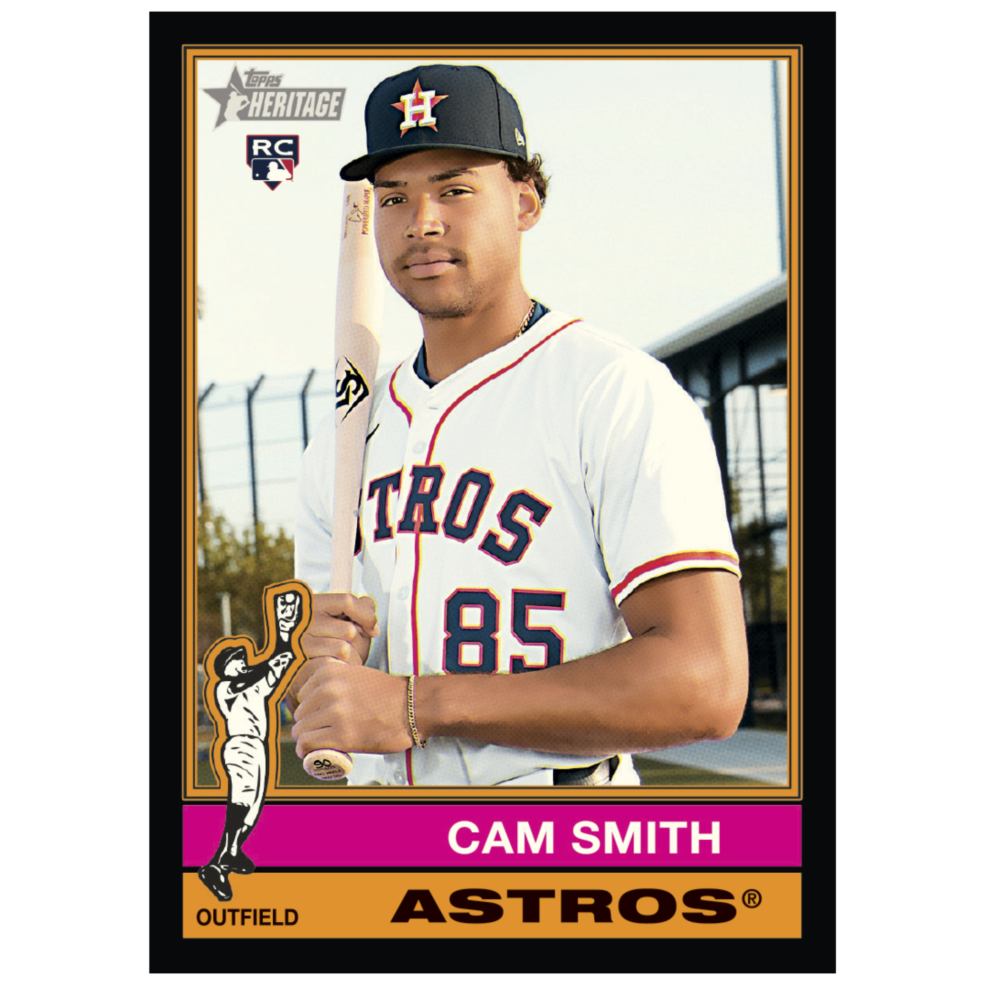 2025 Topps Heritage High Number Baseball Black Border Cam Smith