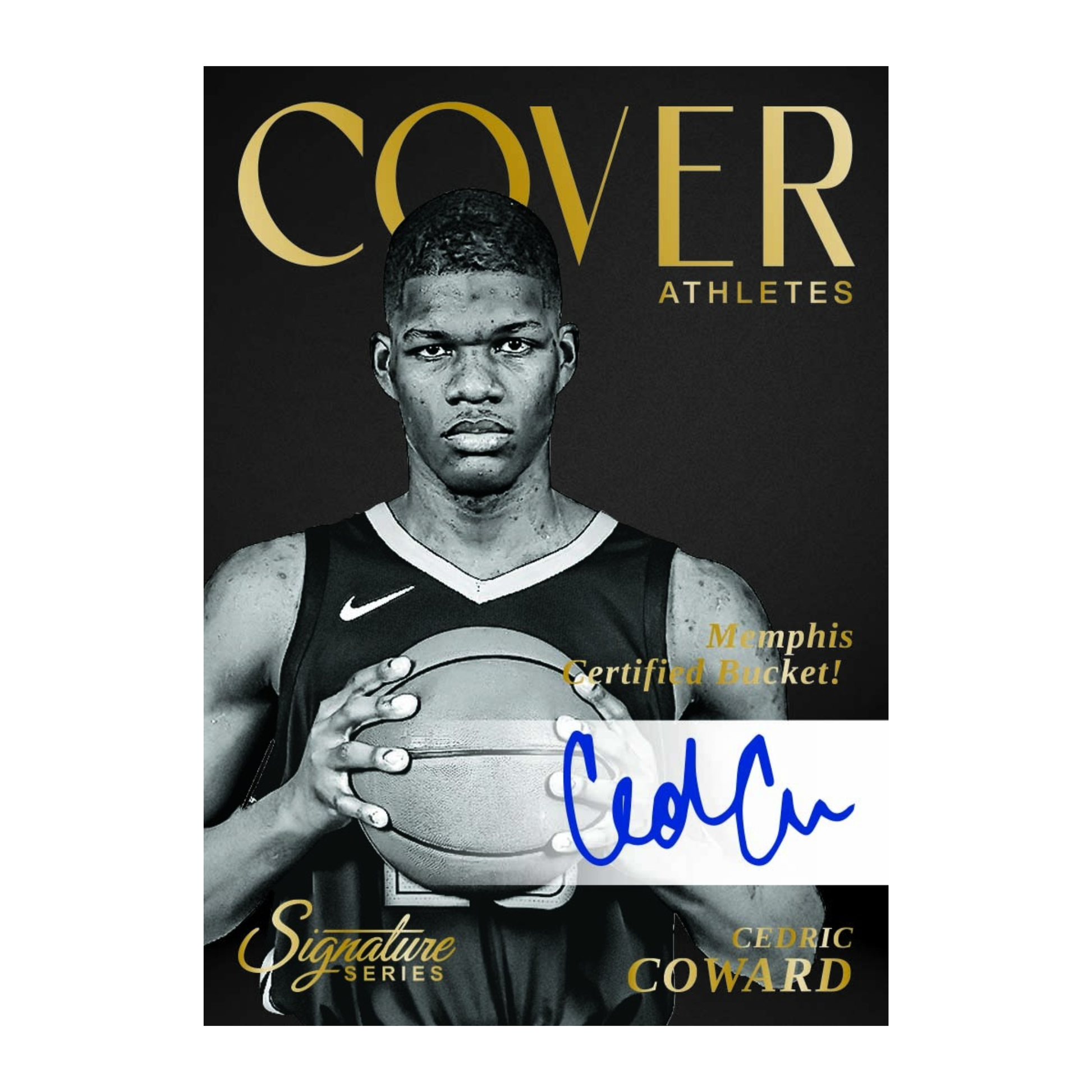 2025-26 Panini Signature Series Basketball Cover Athletes Cedrick Coward