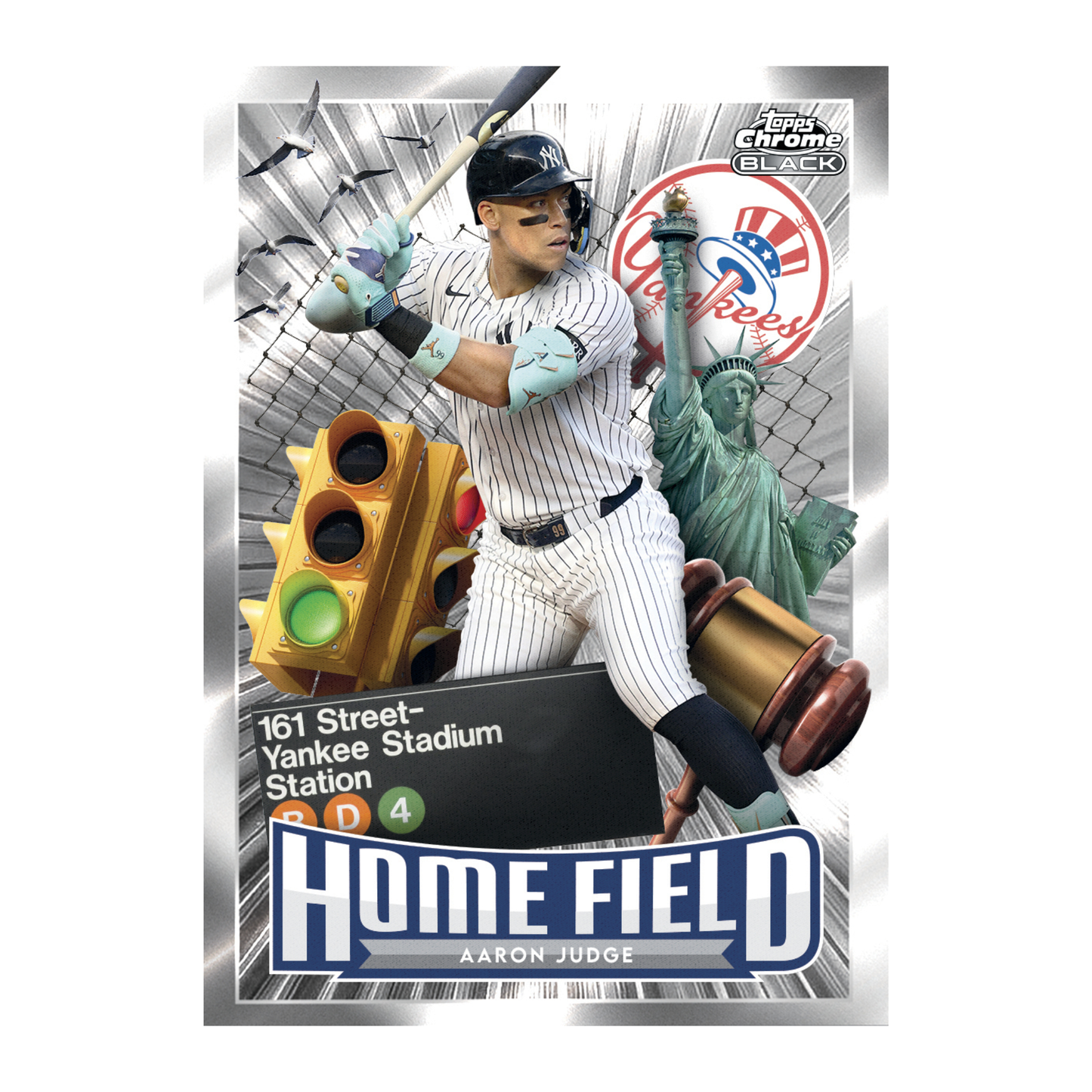 2026 Topps Chrome Black Baseball Home Field Aaron Judge