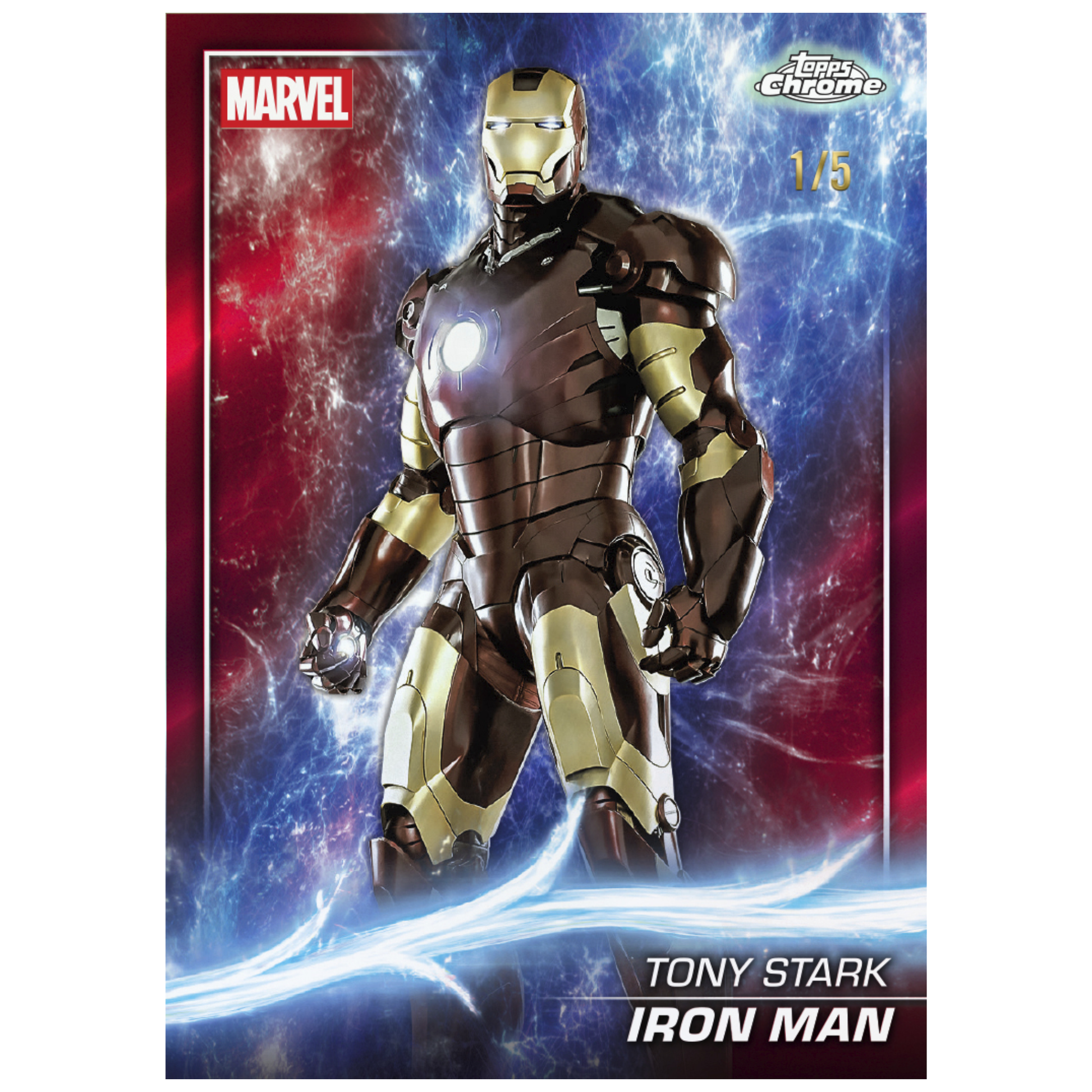 2025 Topps Marvel Studios Chrome Tony Stark Iron Man