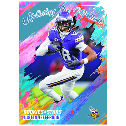 2025 Panini Rookies & Stars Football Artistry In Motion Justin Jefferson