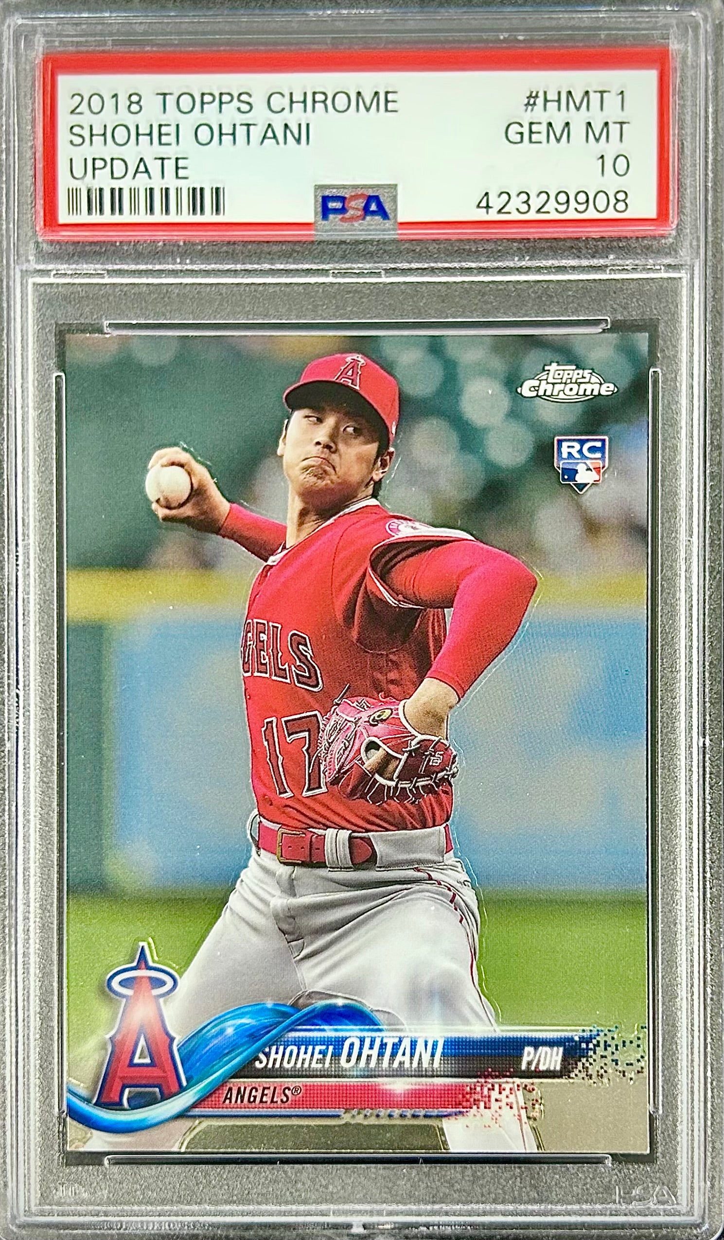 2018 Topps Chrome Update #HMT1 Shohei Ohtani PSA 10