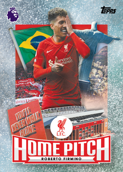 2026-27 Topps Flagship English Premiere League Soccer Roberto Firmino Home Pitch Card