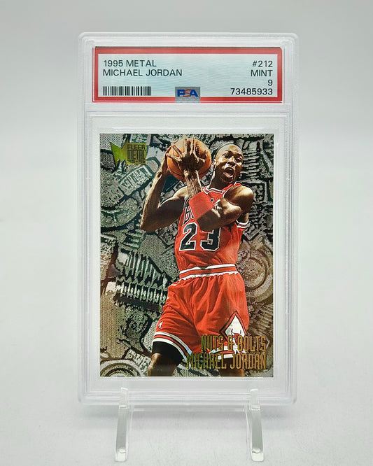 1995 Fleer Metal Nuts & Bolts: #212 Michael Jordan (PSA 9)