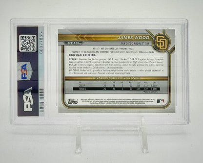 2022 Bowman Sapphire Edition Chrome Prospects James Wood #BCP108 PSA 10