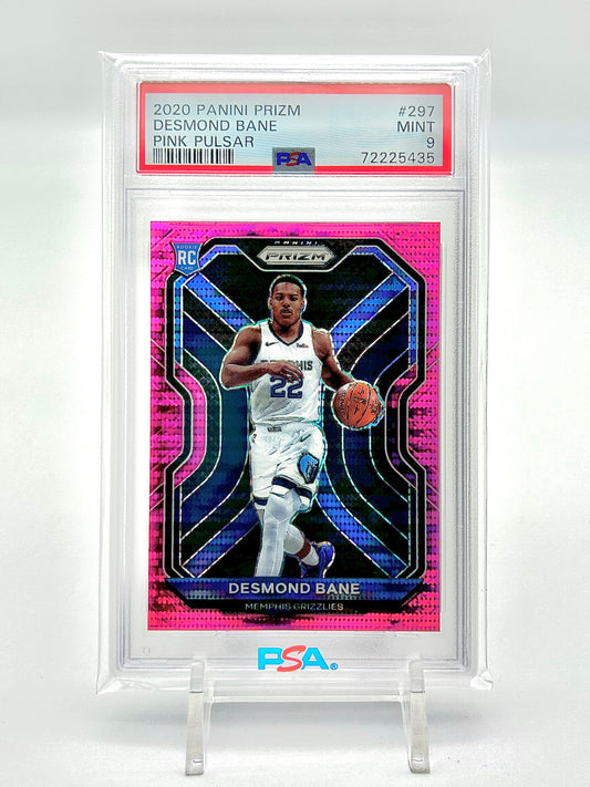 2020 Panini Prizm Pink Pulsar 30/42: #297 Desmond Bane (PSA 9)