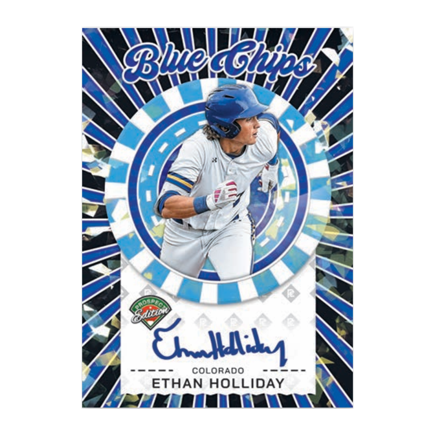 2025 Panini Prospect Edition Baseball Blue Chips Autograph Ethan Holliday