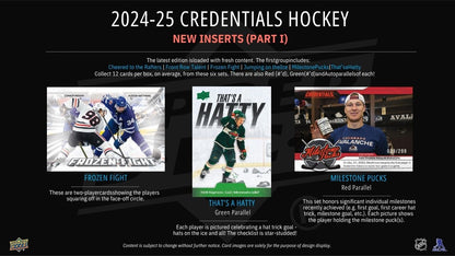 2024-25 Upper Deck Credentials Hockey Hobby Box
