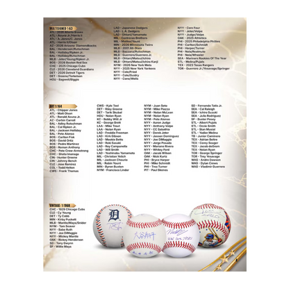 2026 Fanatics Under Wraps Autographed MLB Baseball Checklist