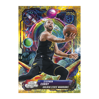 2025-26 Topps Cosmic Chrome Basketball Propulsion Gold Stephen Curry