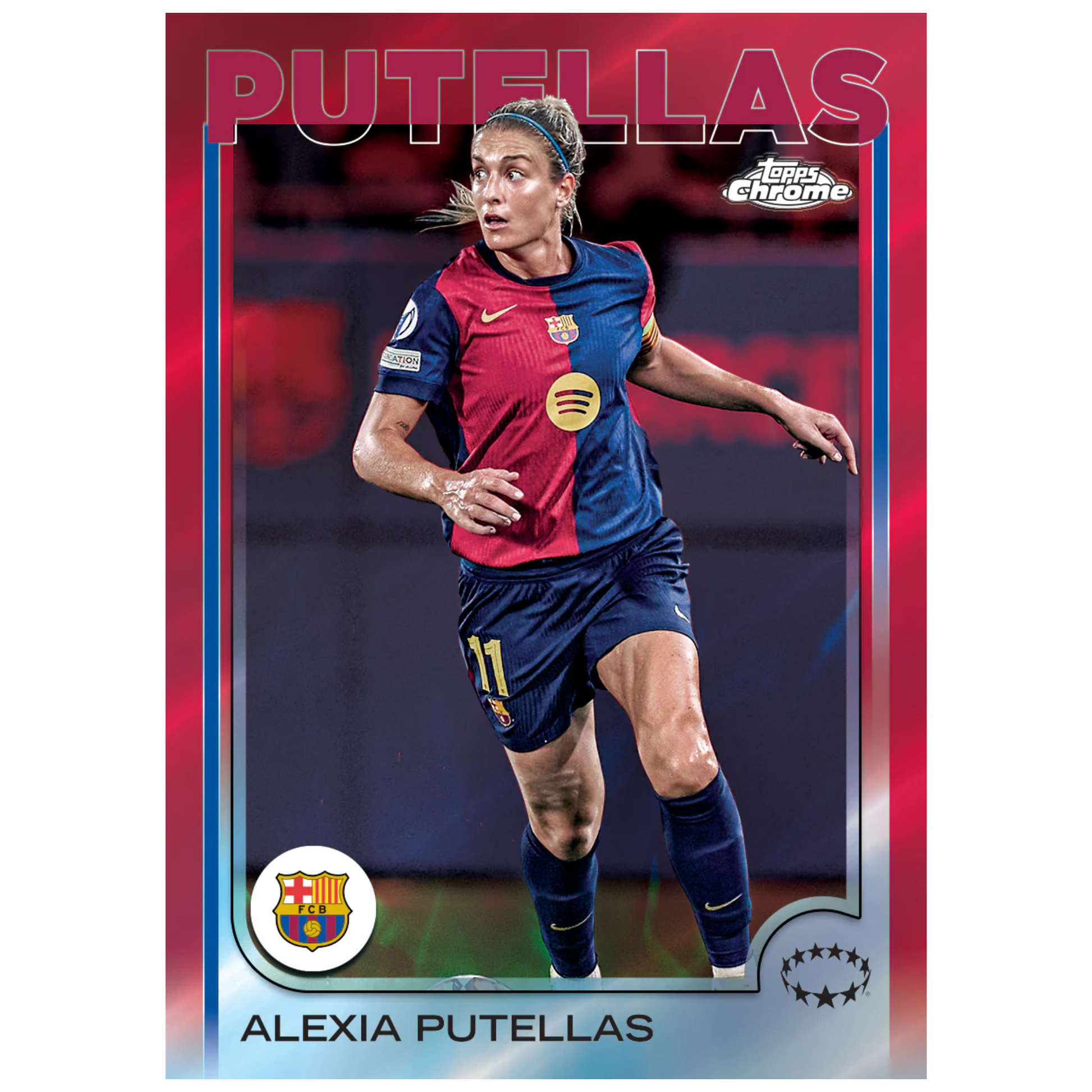 2024-25 Topps Chrome UEFA Women’s Champions League Soccer Alexia Putellas