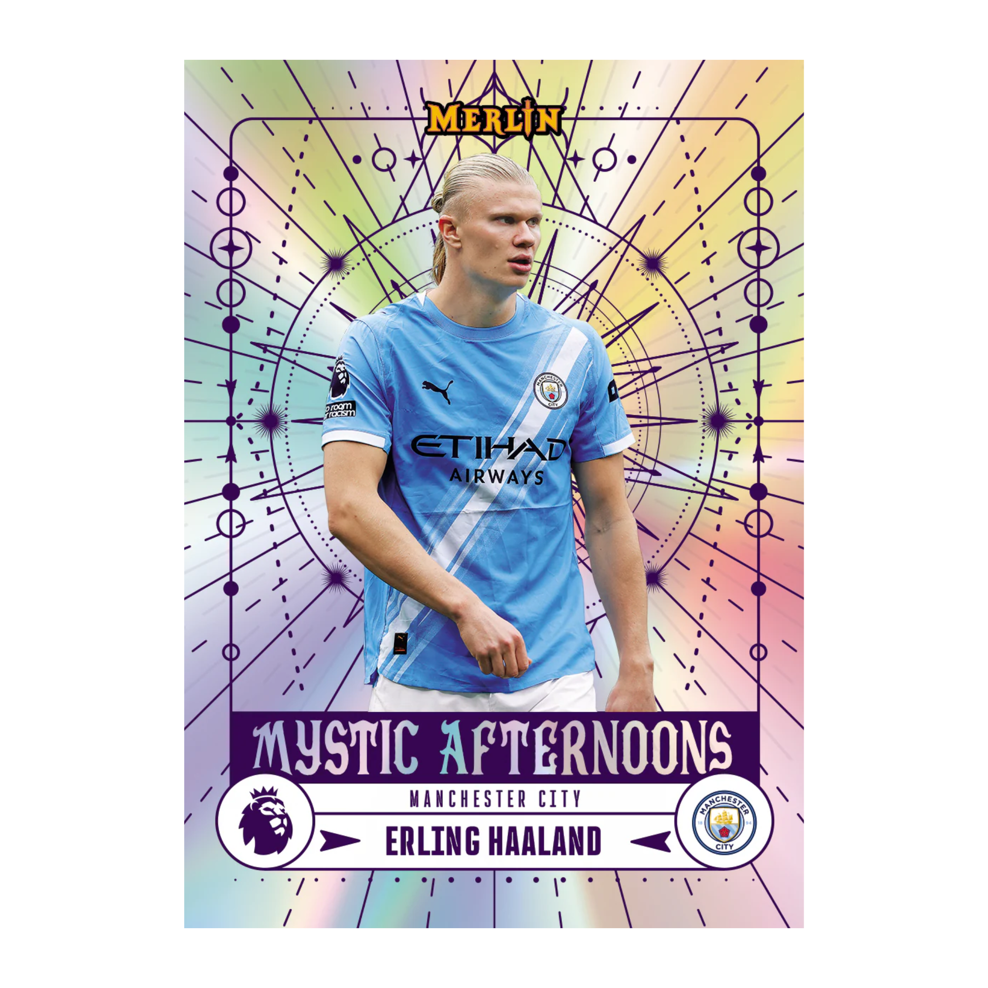 2026 Topps Merlin Premier League Soccer Mystic Afternoons Erling Haaland