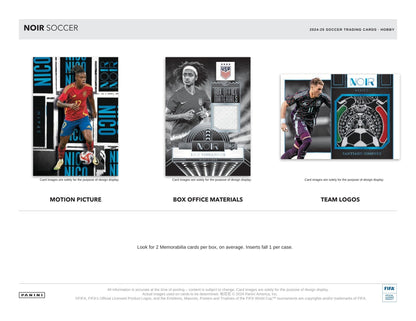 2024-25 Panini Noir FIFA Soccer Hobby Box