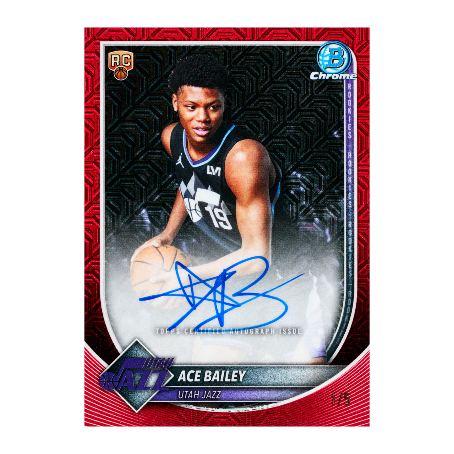 2025-26 Bowman Basketball Mega Box Parallel Auto Ace Bailey