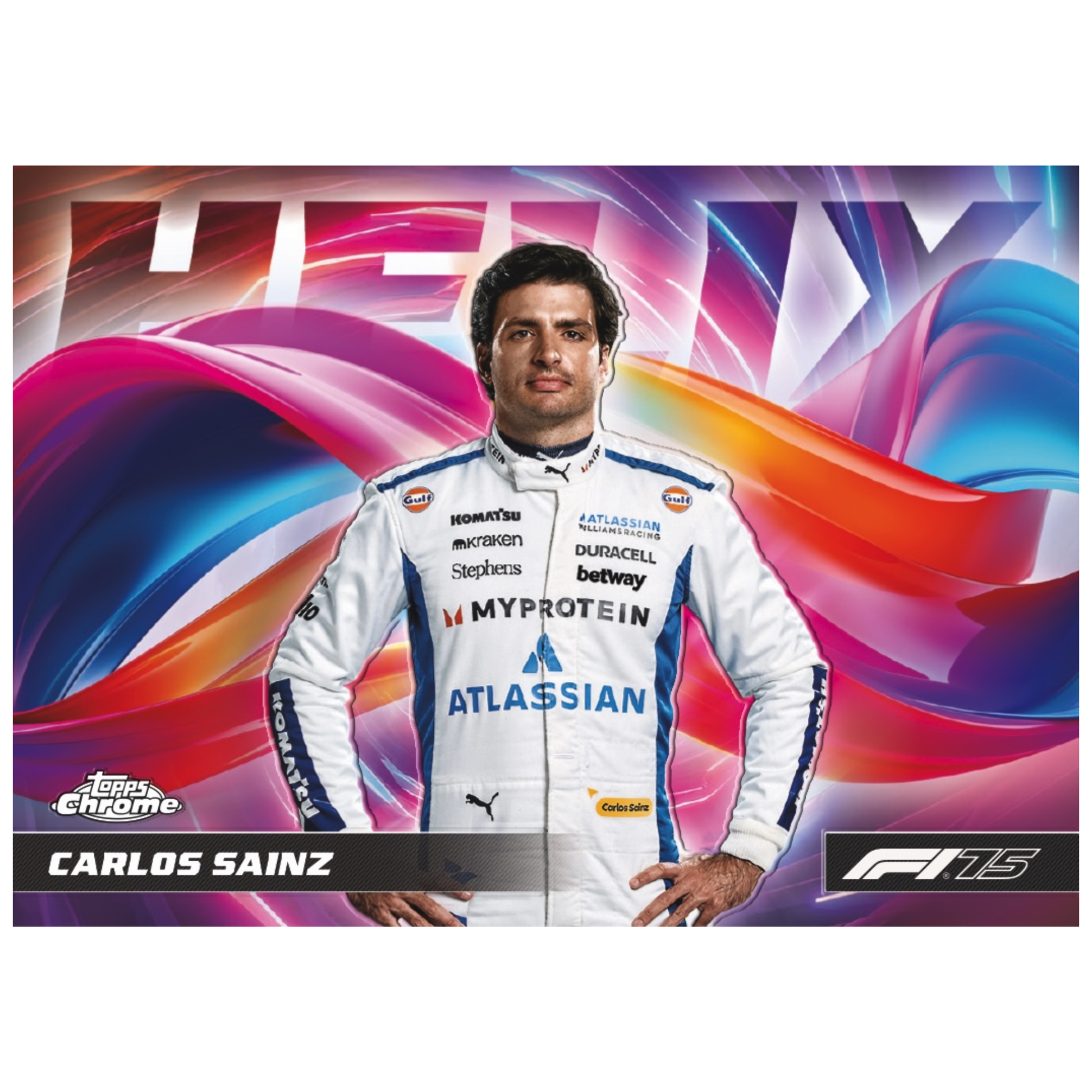 2025 Topps Chrome Formula 1 Helix Carlos Sainz