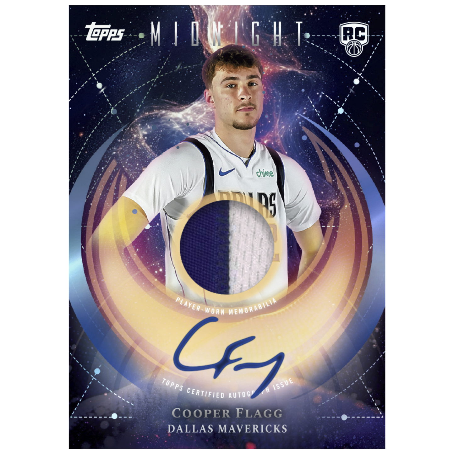 2025-26 Topps Midnight Basketball Rookie Jersey Autographs Cooper Flagg