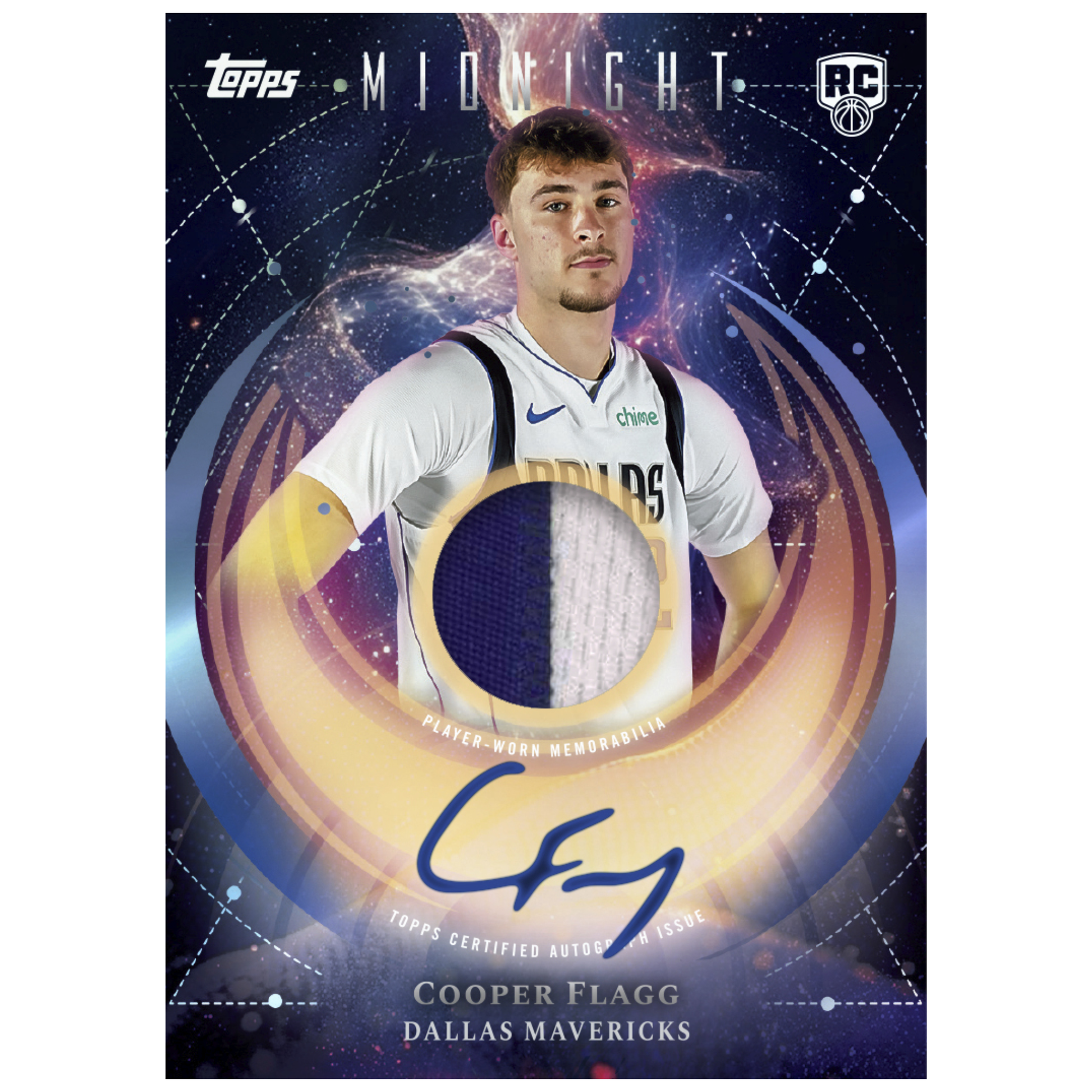 2025-26 Topps Midnight Basketball Rookie Jersey Autographs Cooper Flagg