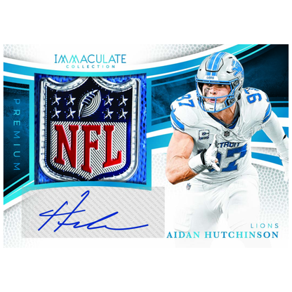 2025 Panini Immaculate Football NFL Shield Autograph Aidan Hutchinson