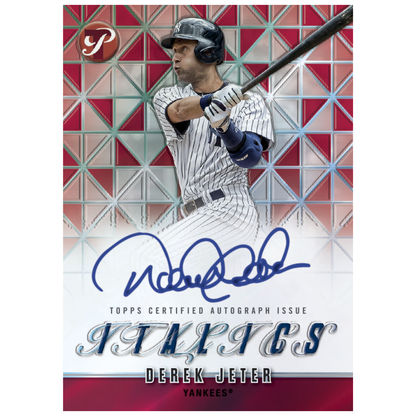 2025 Topps Pristine Baseball Italics Autograph Derek Jeter