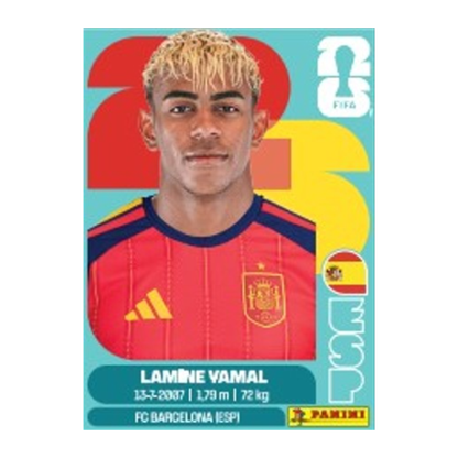 Panini FIFA World Cup 2026 Official Sticker Collection Lamine Yamal