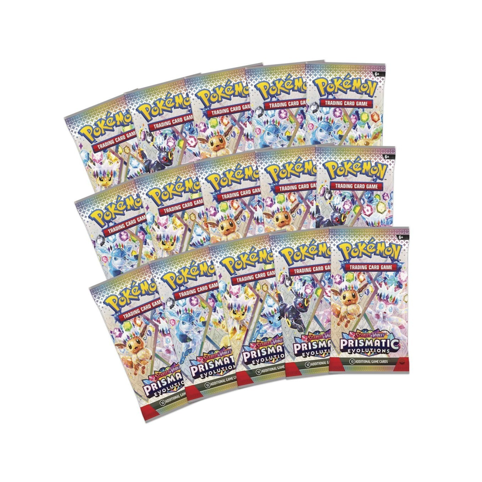 Pokémon Scarlet Violet—Prismatic Evolutions booster packs