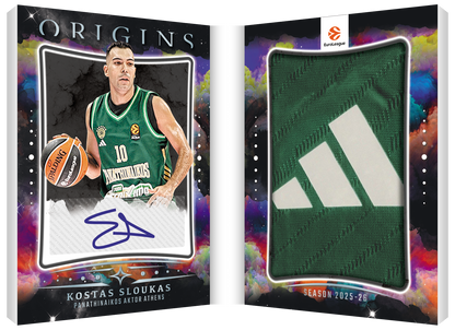 2025-26 Panini Euroleague Origins Basketball Patch Autograph Booklet Kostas Sloukas