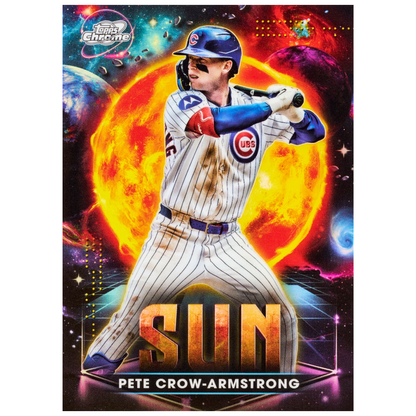 2025 Topps Cosmic Chrome Baseball Sun Pete Crow-Armstrong