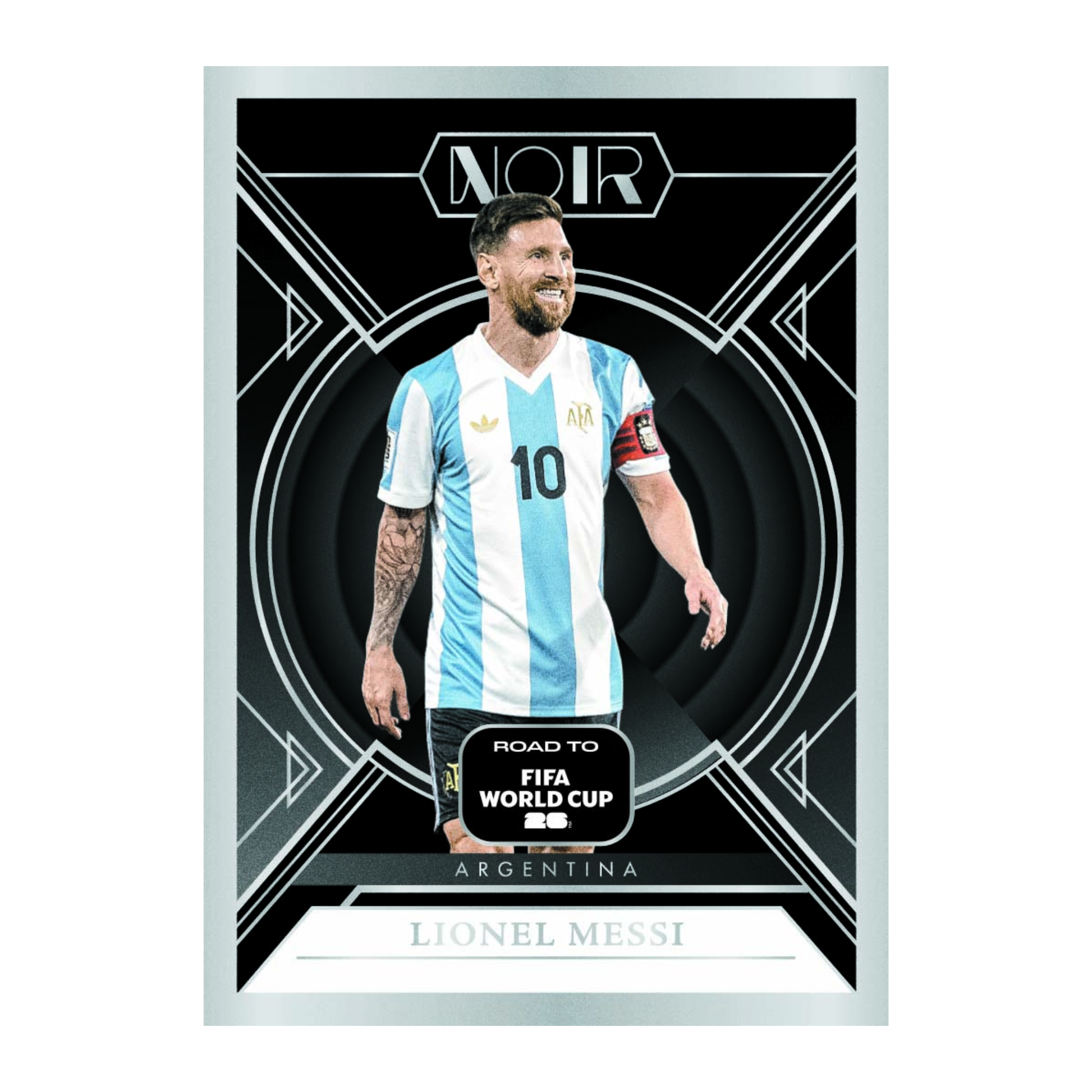 2025-26 Panini Noir Road to FIFA World Cup Soccer Lionel Messi
